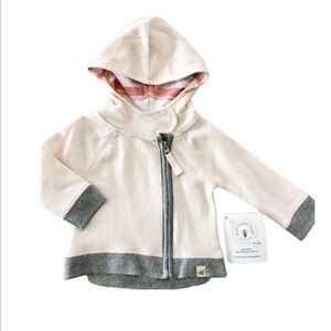 Burt’s Bee Baby NWT 3-6 Mo zip-up terry jacket